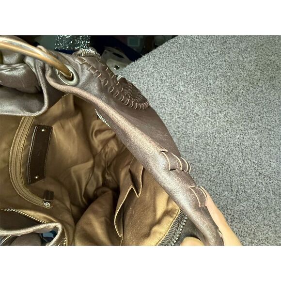 Fenn Wright Manson Brown Leather Hobo Bag with Braided Strap - Picture 2 of 8